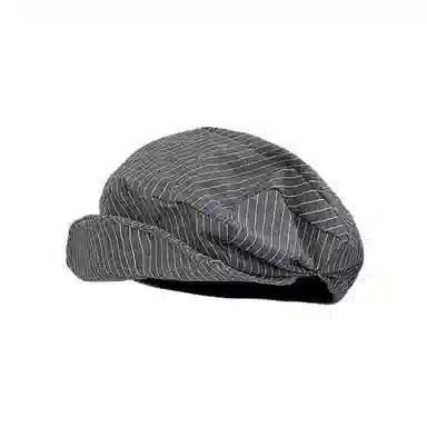 EEEENO Soft Brim Striped Newsboy Cap