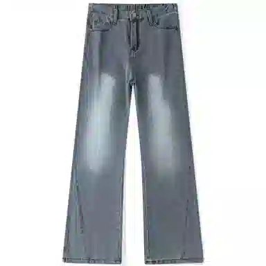 布客行 美式高街复古潮流百搭多种版型水洗做旧垂感长裤牛仔裤 男女同款