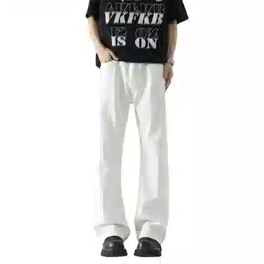 布客行 美式高街复古潮流百搭多种版型水洗做旧垂感长裤牛仔裤 男女同款