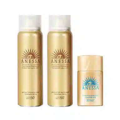 安热沙 新一代小金瓶成膜快肤感好防晒乳 防紫外线防水防汗