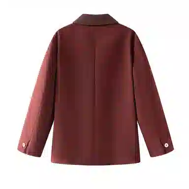 【dme】 多场合高级感拼色西服上衣秋季百搭时髦宽松时尚潮牌品质外套高回头率休闲西装 男女同款