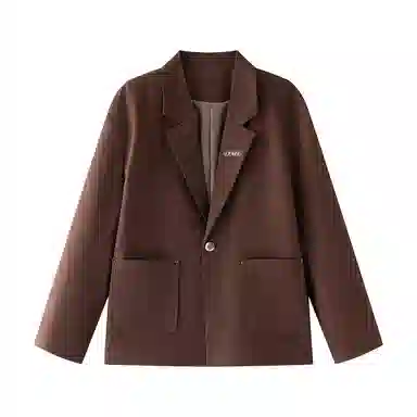 【dme】 老钱风高级感休闲西服上衣松弛感拉满气质有型纯色外套秋季时尚潮流西装 男女同款