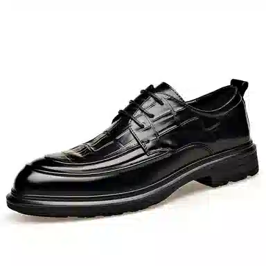 依米奴 头层牛皮 高颜值 真皮质感 时尚潮流 经典百搭 厚底增高 商务正装 轻奢高档 简约精致 柔韧 舒适 商务  休闲鞋 男款