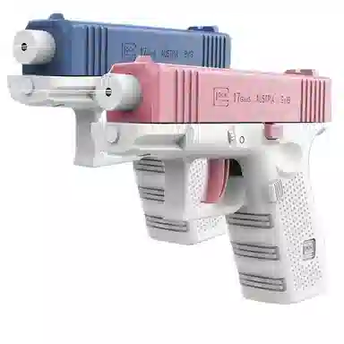 酷毛鸭 迷你格洛克手动连发 水枪