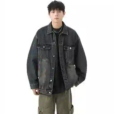Dongdongguai Vintage Denim Jacket