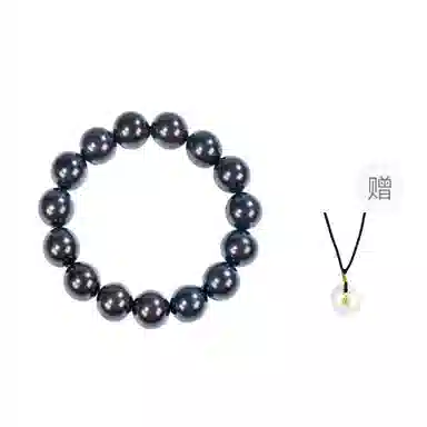 物㯖 国潮新中式文玩佛珠手链复古文艺民族风百搭纳福转运珠基础款单圈紫檀绿檀盘玩沉香木质念珠送礼盒 檀木 木作手串 男女同款情侣款