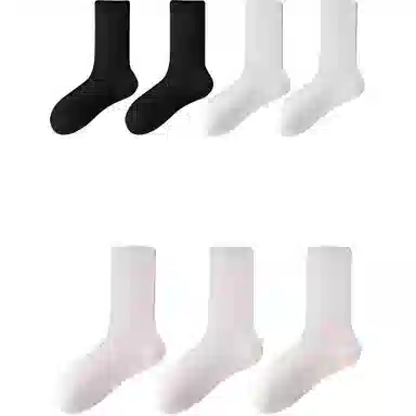 妮轻 蚕丝夏季薄款纯色中筒袜 女款