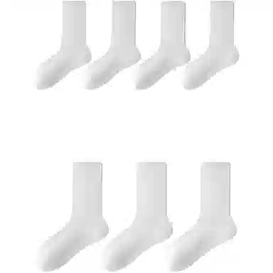 妮轻 蚕丝夏季薄款纯色中筒袜 女款