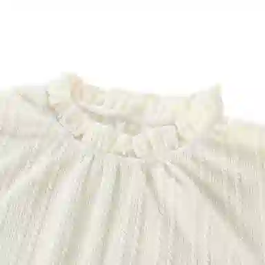 梦特娇 童装 纯色长袖衬衫 女童