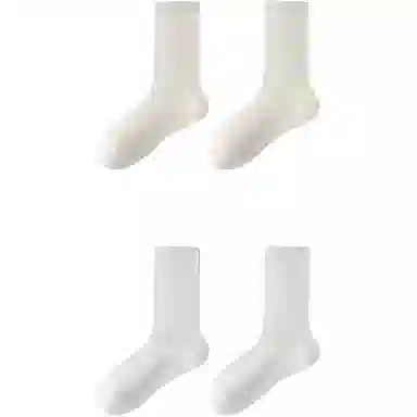 妮轻 蚕丝夏季薄款纯色中筒袜 女款