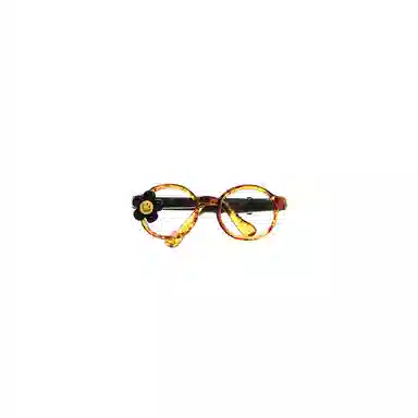 水中玉 笑脸眼镜夹子侧边刘海夹高级感前额碎发发卡头饰 合金 发夹 女款