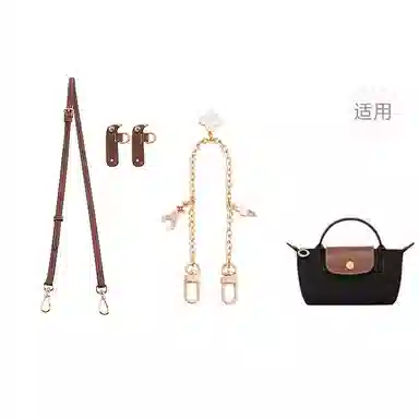 Longchamp Le Pliage Mini Ice Cream Chain Strap Brown