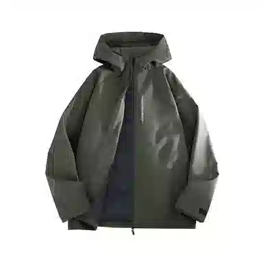 鸭鸭 三系户外运动防风保暖连帽大口袋冬季韩版休闲工装羽绒服 男女同款