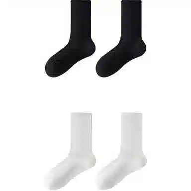 妮轻 蚕丝夏季薄款纯色中筒袜 女款