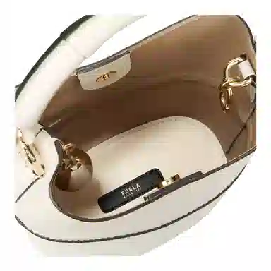 Furla Mini Bucket Bag Cream Oatmeal