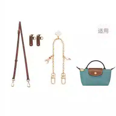 Longchamp Le Pliage Mini Ice Cream Chain Strap Brown