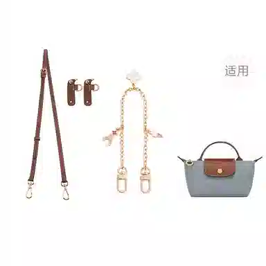 Longchamp Le Pliage Mini Ice Cream Chain Strap Brown