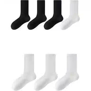 妮轻 蚕丝夏季薄款纯色中筒袜 女款