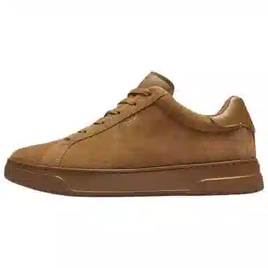 Coach Highline Round Toe Low Top Sneakers Brown