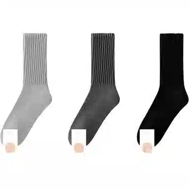 黛梦恋 加绒加厚防臭吸汗毛巾袜中筒袜 男款