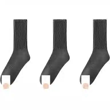 黛梦恋 加绒加厚防臭吸汗毛巾袜中筒袜 男款