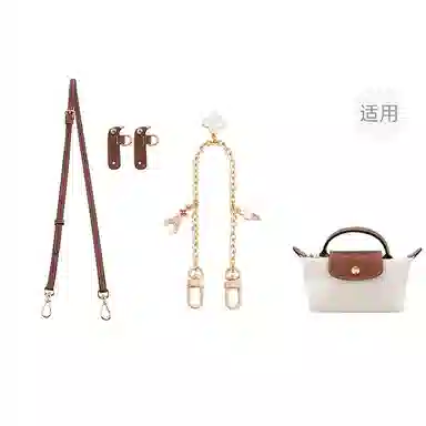 Longchamp Le Pliage Mini Ice Cream Chain Strap Brown