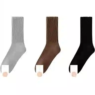 黛梦恋 加绒加厚防臭吸汗毛巾袜中筒袜 男款