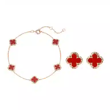 Ai De Promise Clover Stud Earrings