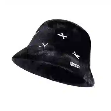 啄木鸟 甜美可爱蝴蝶结毛绒帽保暖护耳高级感百搭显脸小韩系时尚 聚酯纤维 绒线帽 女款