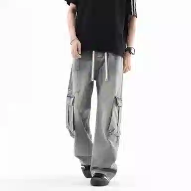 金盾 阔腿宽松工装休闲裤 男款