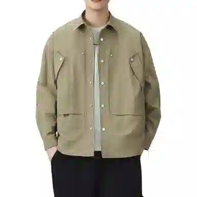 金盾 潮流长袖翻领夹克外套 男款