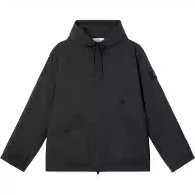 Stone Island Embroidered Hoodie Cotton Jacket