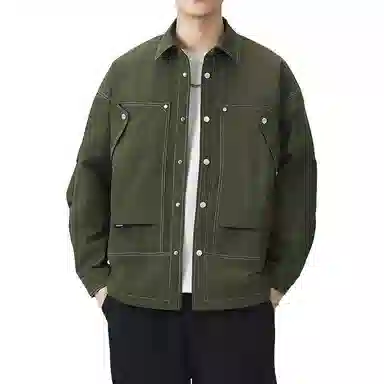 金盾 潮流长袖翻领夹克外套 男款