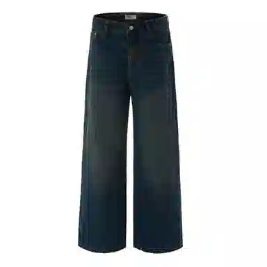 Xiaci Basic Retro Paris Wide Leg Cleanfit Jeans