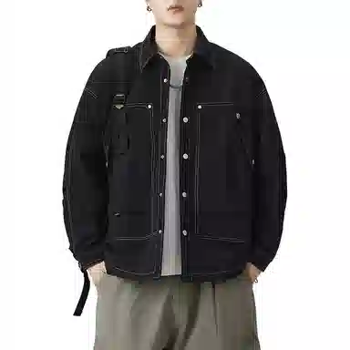 金盾 潮流长袖翻领夹克外套 男款