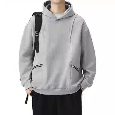 金盾 潮牌宽松长袖连帽卫衣 男款