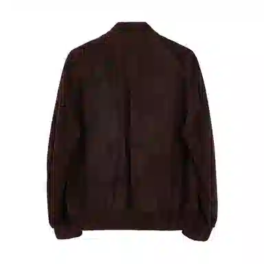 丹宁哲学 灯芯绒纹理新西兰绵羊皮哈灵顿皮衣 男款