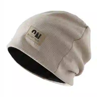 俞兆林 堆堆帽子秋冬季日系显脸小百搭护耳包头帽针织冷帽产后防风月子帽休闲 大头围 套头帽 女款