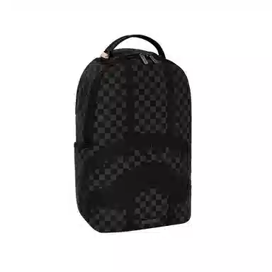SPRAYGROUND Shark Logo Checkered Backpack Black