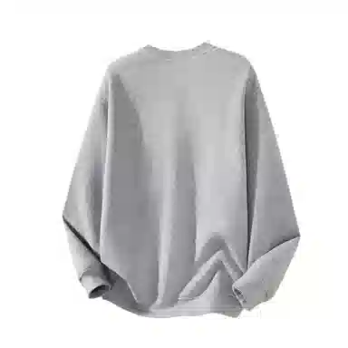 吉肯蒂 圆领卫衣男春秋季日系复古刺绣套头百搭休闲潮牌衣服上衣 男款