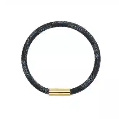 匹克 磁吸扣深灰蓝编织 钛钢 手环 男女同款情侣款