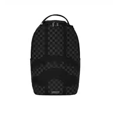 SPRAYGROUND Shark Logo Checkered Backpack Black