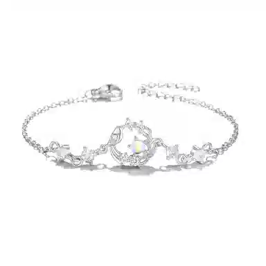 珂里 甜美小清新蓝桉遇鸟轻奢小众高级感简约百搭手饰温柔气质灵动日常通勤 琉璃 玉石手链 女款