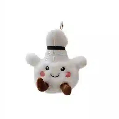 玄唐 可爱网红羽毛球运动搭子小毛绒玩具公仔卡通包包钥匙扣挂饰 聚酯纤维 挂件 男女同款情侣款