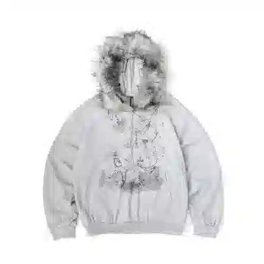 STRANGER LAB Y2K Half-Zip Hoodie