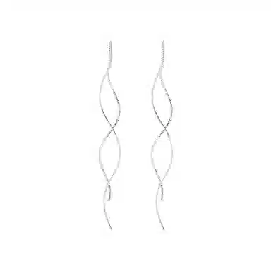 希遇 量子纠缠 小清新时尚潮流 轻奢气质 甜美小众设计 日常通勤百搭#好运 合金 耳环 女款