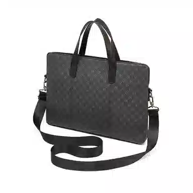 老人头 复古百搭商务通勤时尚设计高级感单肩斜挎包 合成革 公文包 男款 多色