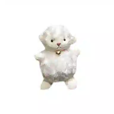 玄唐 可爱绵羊毛绒钥匙链玩偶公仔包包卡通挂饰娃娃钥匙扣 聚酯纤维 挂件 男女同款情侣款