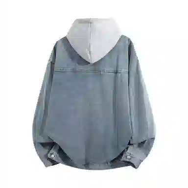 AYEA Vintage Washed Denim Hoodie Jacket