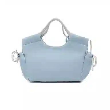 稻草人 高级感可爱挂件时尚潮流百搭小众实用 聚氨酯革 单肩斜挎包手提包 常规 女款 蓝色/米杏